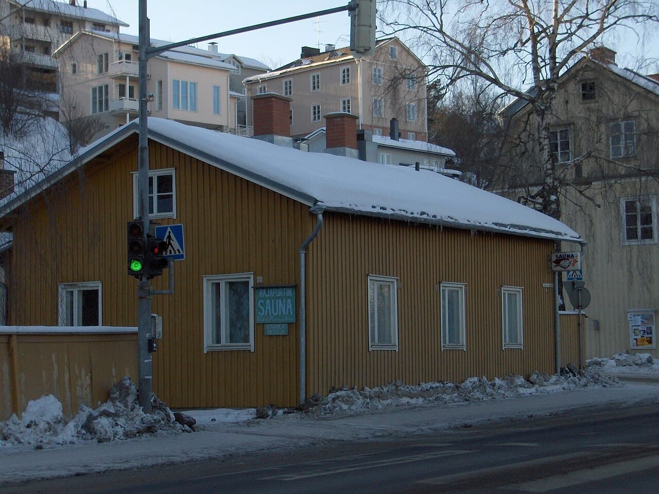 Rajaportin Sauna (oldest public sauna in Finland)